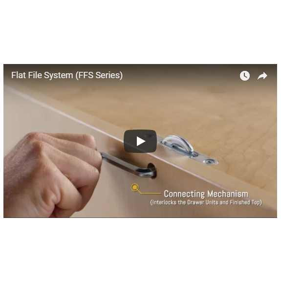 Oak Flat File for 24" x 36" Media