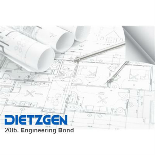 11"W Rolls - 20lb. Engineering Bond - 3" Core