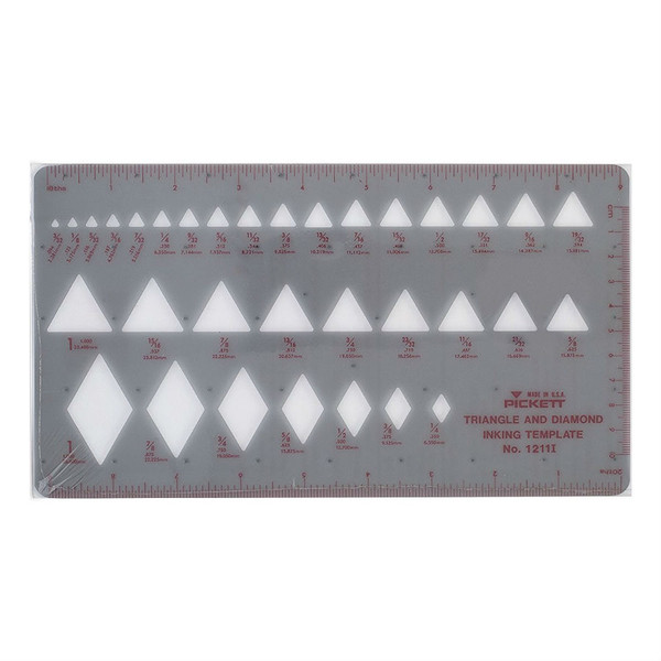 Triangles and Diamond Template