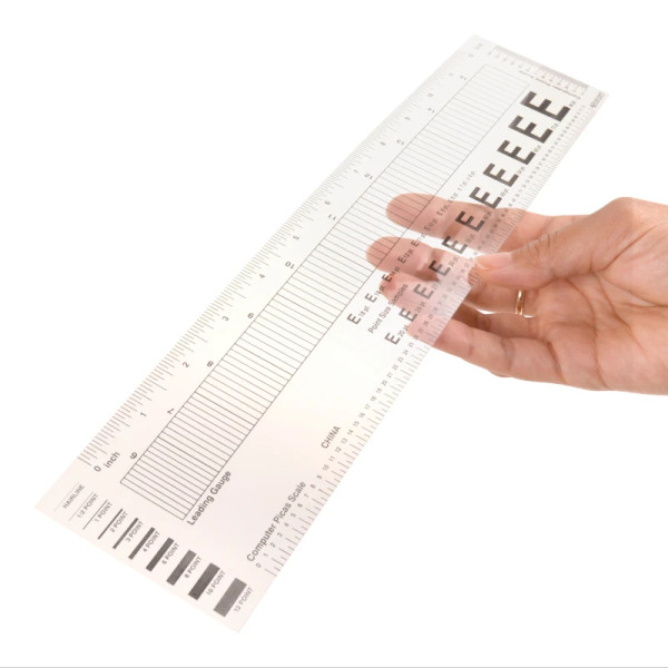 C-Thru Graphic Arts Leading Gauge Ruler