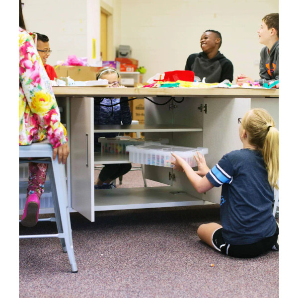 The "Ed" Student Table with Butcher Block Top
