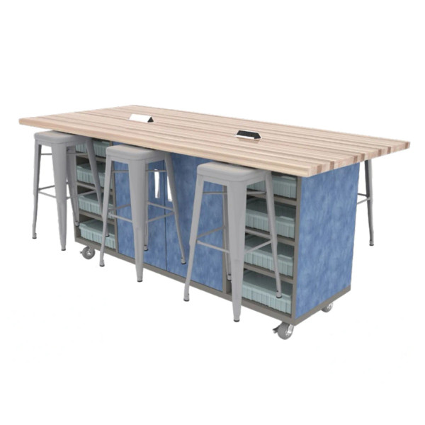 The "Ed" Double with Butcher Block Top