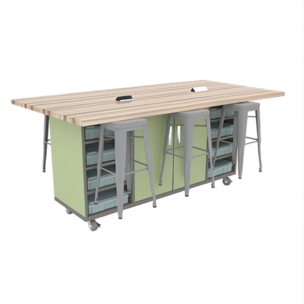 The "Ed" Double with Butcher Block Top