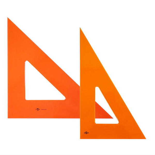 10" Fluorescent Triangles - Inking Edge