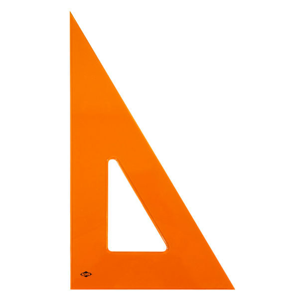 10" Fluorescent Triangles - Inking Edge