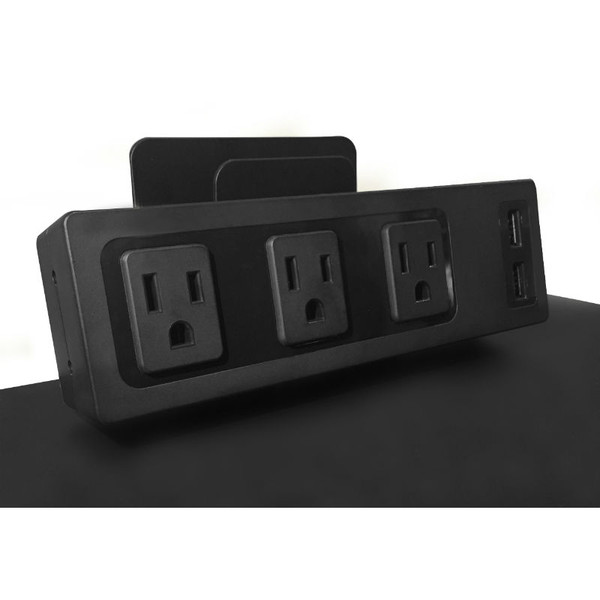 Clamp-on Outlet/USB Hub
