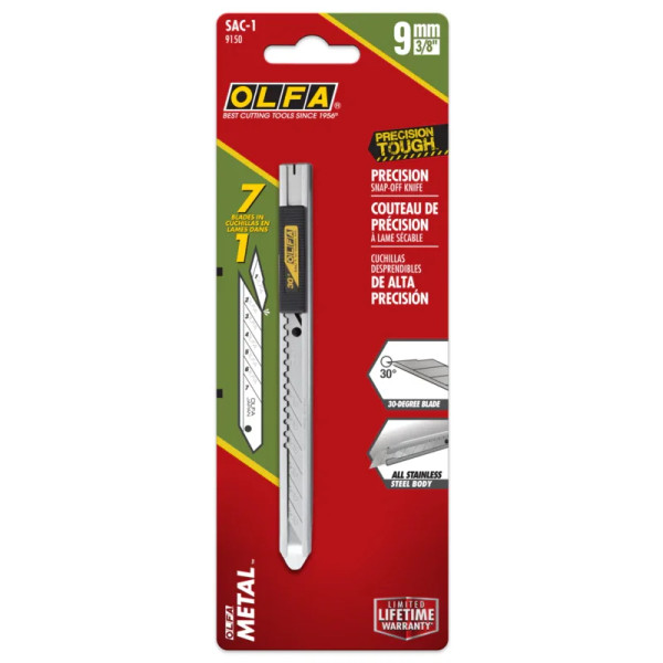 9mm Graphics Knife with 30-Degree Precision Blade