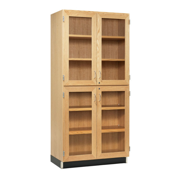 36"W Storage with Split Glass Doors