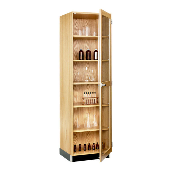 24"W Tall Glass Door Cabinet