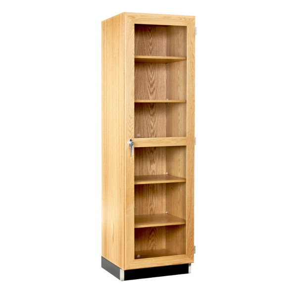 24"W Tall Glass Door Cabinet