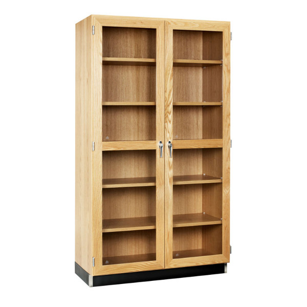 48"W Tall Glass Door Cabinet