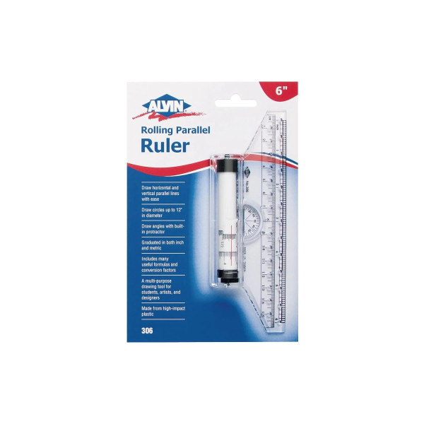 6" Rolling Parallel Ruler