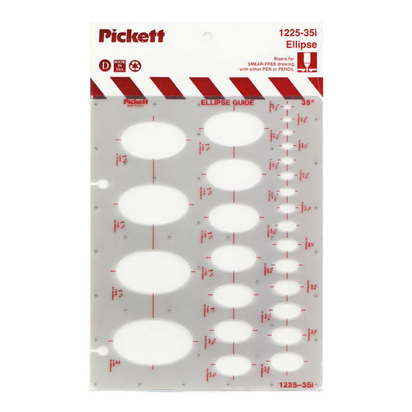 35° Ellipse Template