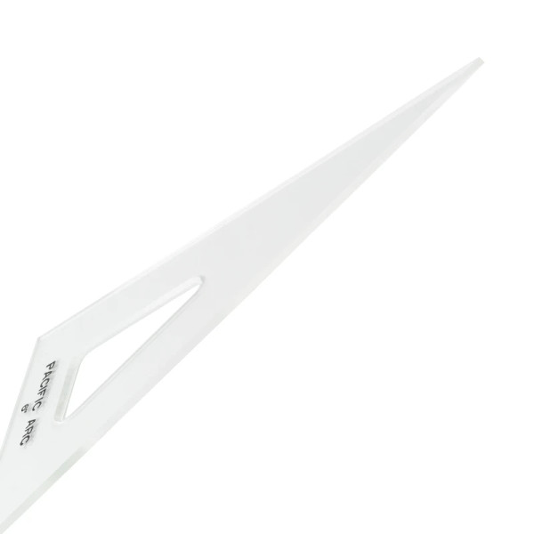 Clear Acrylic Professional Triangles - Straight Edge