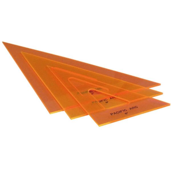 Fluorescent Triangles - Straight-Edge