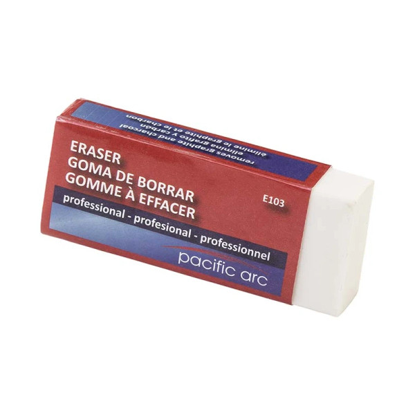 White Plastic Eraser