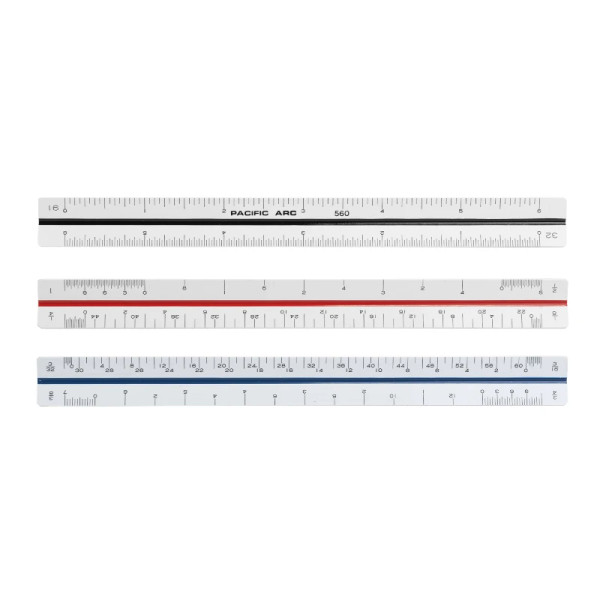 6" Architect Triangular Scale