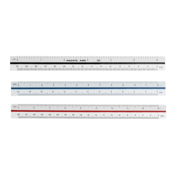 6" Engineer Triangular Scale