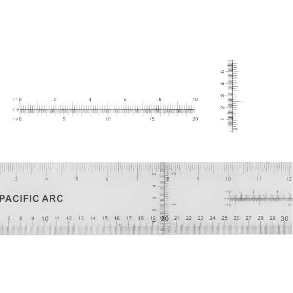 Clear Graduated Acrylic T-Squares with Detachable Head