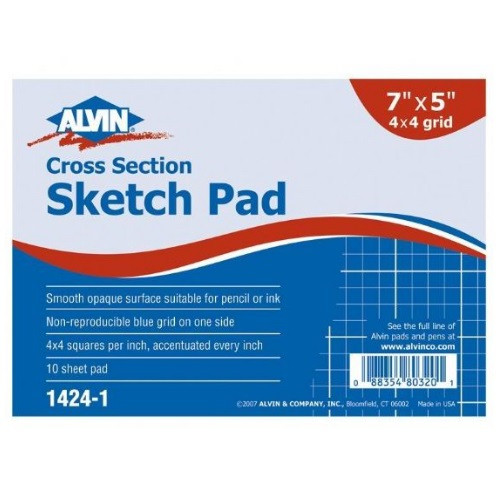 7" x 5" Cross Section Sketch Pad