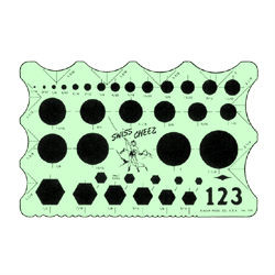 Swiss Cheeze Template - Circles & Hexes