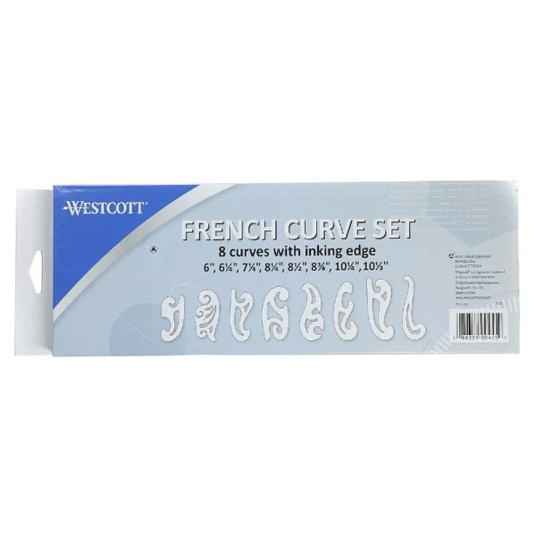 C-THRU 8-Piece French Curve Set - Inkling Edge