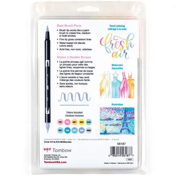 Dual Brush 10-Pen Set - Pastel Colors