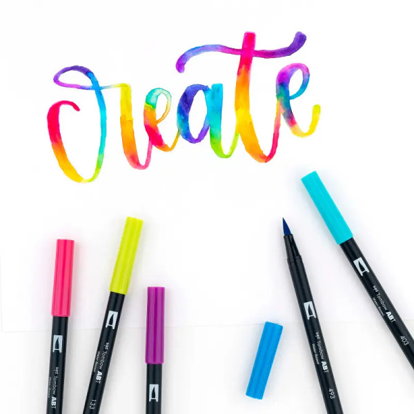 Dual Brush 10-Pen Set - Bright Colors