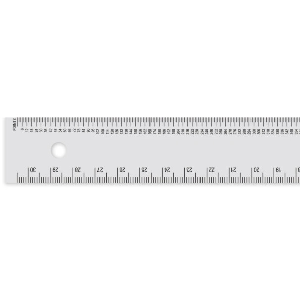 12" Pica/Point Ruler