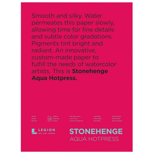 Stonehenge Aqua Watercolor Blocks - Hot Press