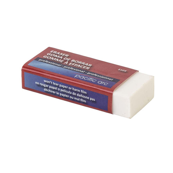 White Plastic Eraser for Drafting