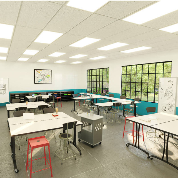 Rumba Fixed-Height T-Leg Tables