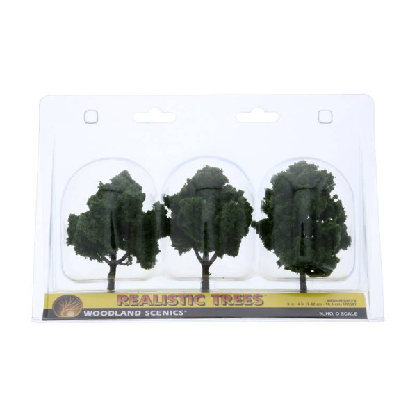 3" to 4" Medium Green Trees