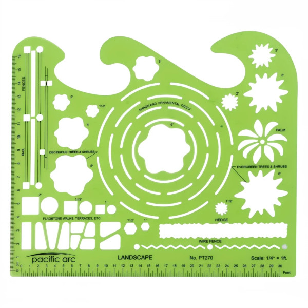 1/4" Scale Landscape Template-1764403322