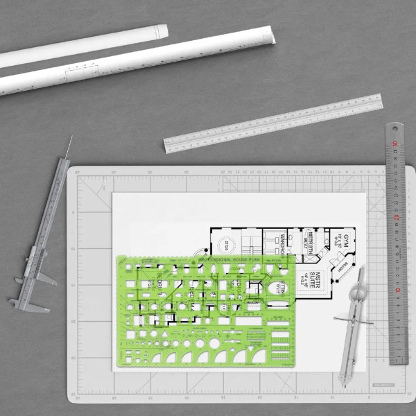 1/4" Scale Professional House Plan Template-1764403713