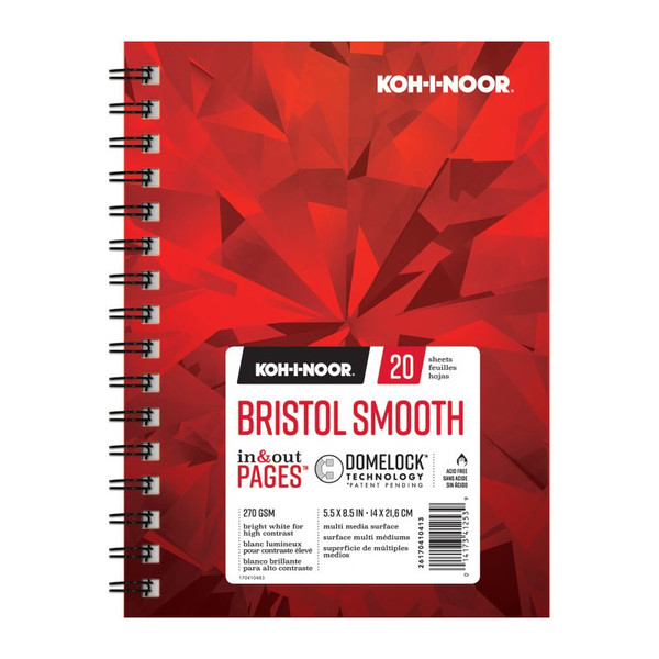 5.5" x 8.5" Bristol Pad - Smooth