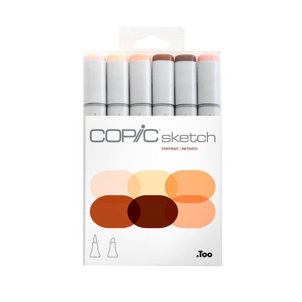 Sketch Marker 6-Color Set - Portrait