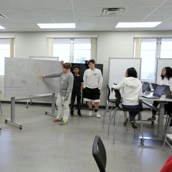 HATT Height-Adjustable Collaboration Tilt Table - Dry Erase Surface