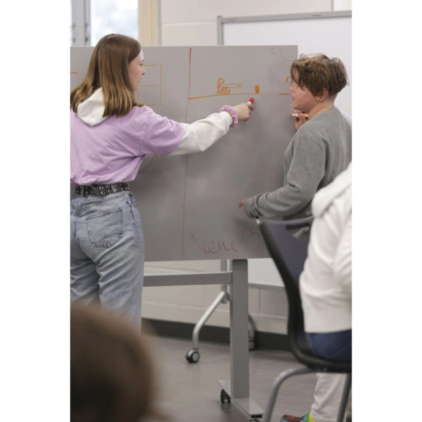 HATT Height-Adjustable Collaboration Tilt Table - Dry Erase Surface
