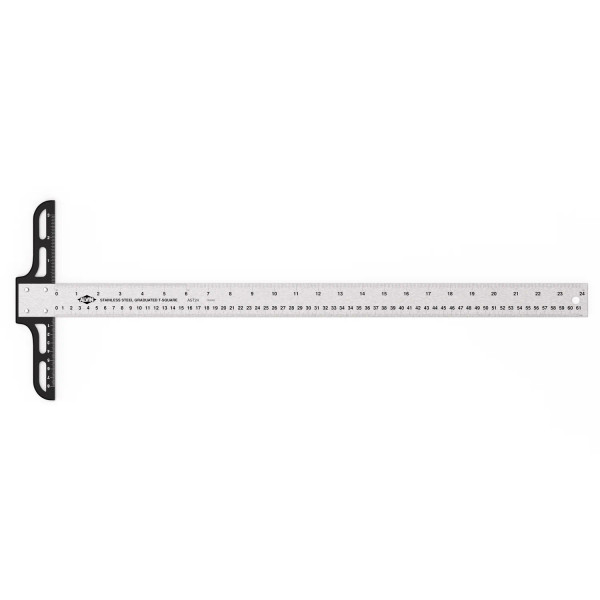 Stainless Steel Graduated T-Squares.