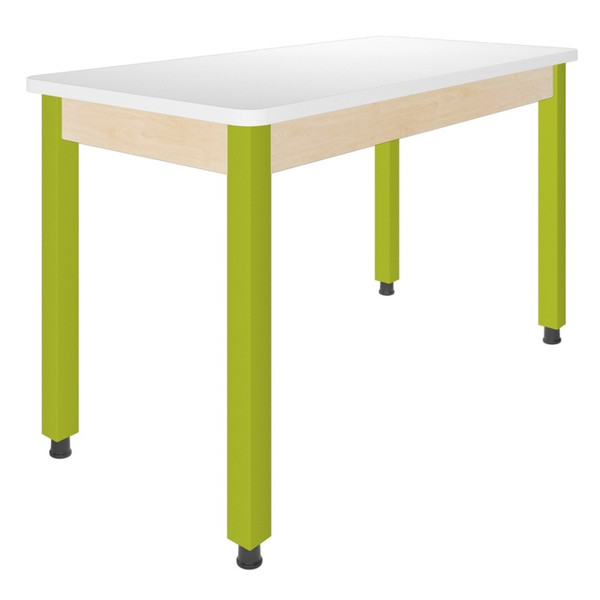 Laminate Classroom Work Table – Fixed Steel Leg Series