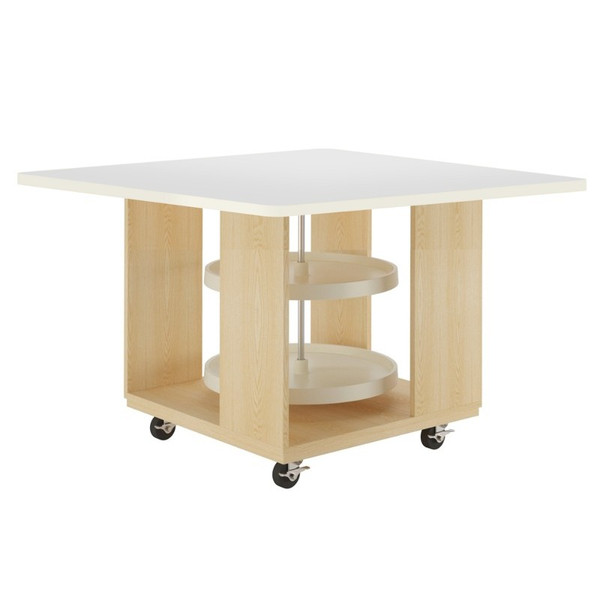 Intermix Mobile Workstation with Lazy Susan
