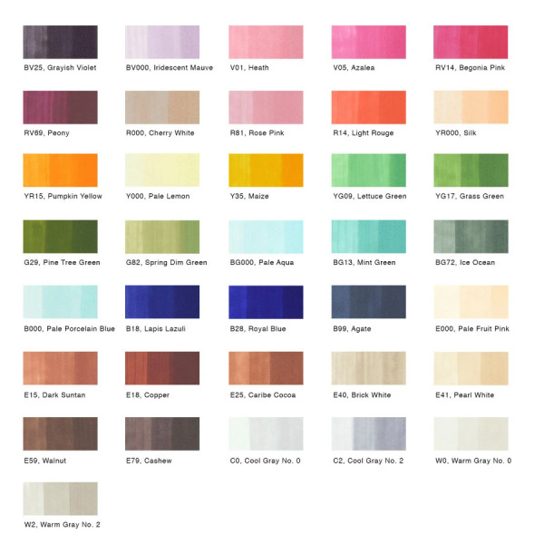 Ciao Marker 36 Color Set - Set E