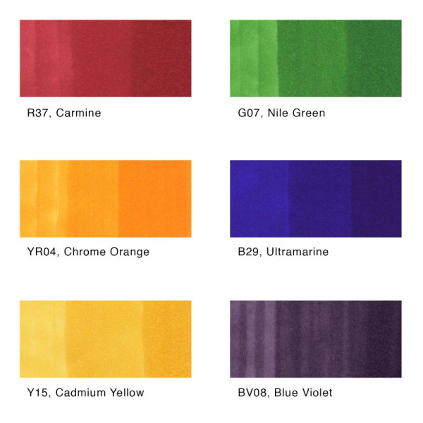 Ciao Marker 6 Color Set - Primary