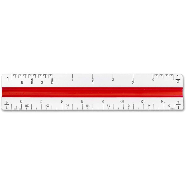 4" Architect Color-Coded Scale