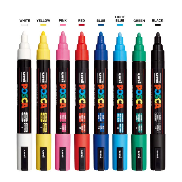 8-Color Paint Marker Set - PC-3M Fine
