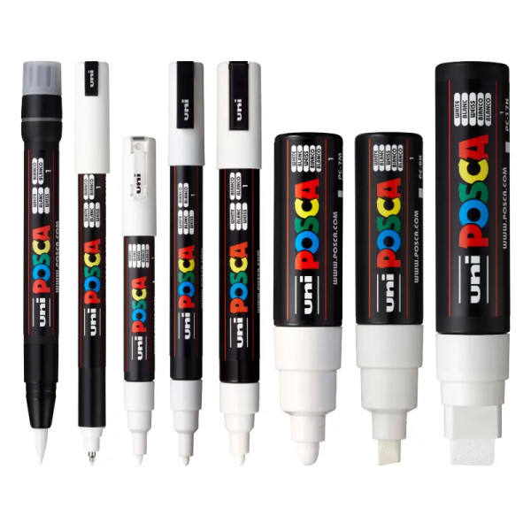 Paint Marker Set - 8 Markers - All White