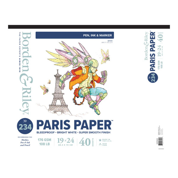#234 Paris Paper for Pens Pads