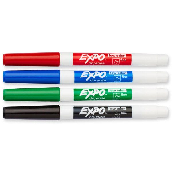 Fine Tip Low Odor Dry Erase Markers