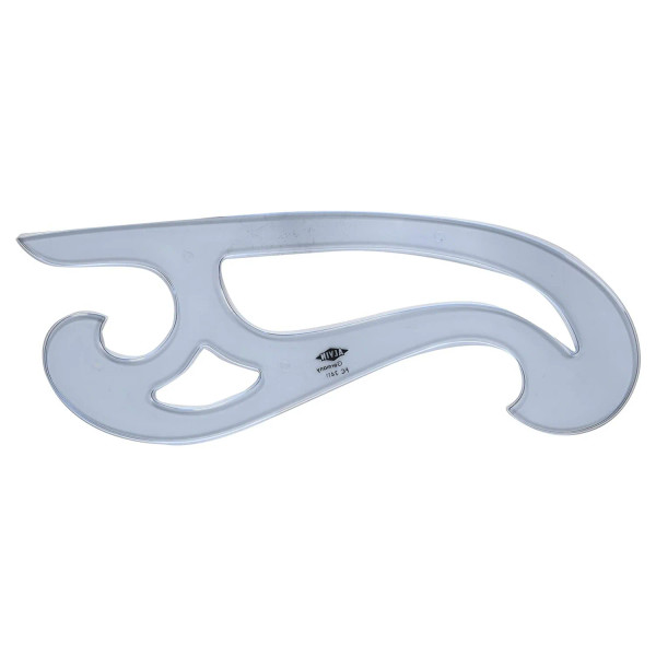 10" Smoke-Grey French Curve - Inking Edge